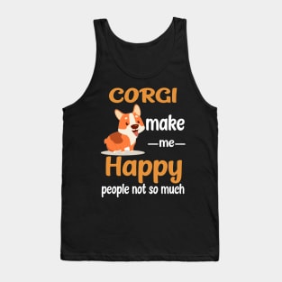 Corgi Make Me Happy (213) Tank Top